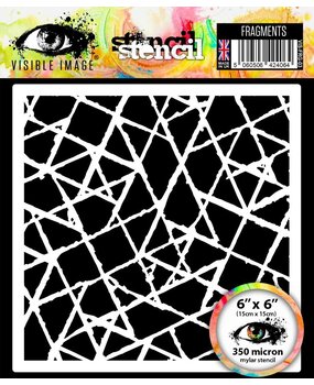 Visible Image Fragments 6x6 Inch Stencil (VIS-FRG-03)