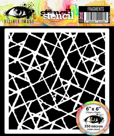 Visible Image Fragments 6x6 Inch Stencil (VIS-FRG-03)