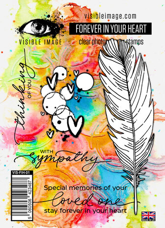 Visible Image Forever In Your Heart A6 Stamp Set (VIS-FIH-01) Visible Image Forever In Your Heart A6 Stamp Set (VIS-FIH-01)
