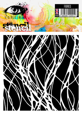 Visible Image Fibres 6x6 Inch Stencil (VIS-FIB-03) Visible Image Fibres 6x6 Inch Stencil (VIS-FIB-03)