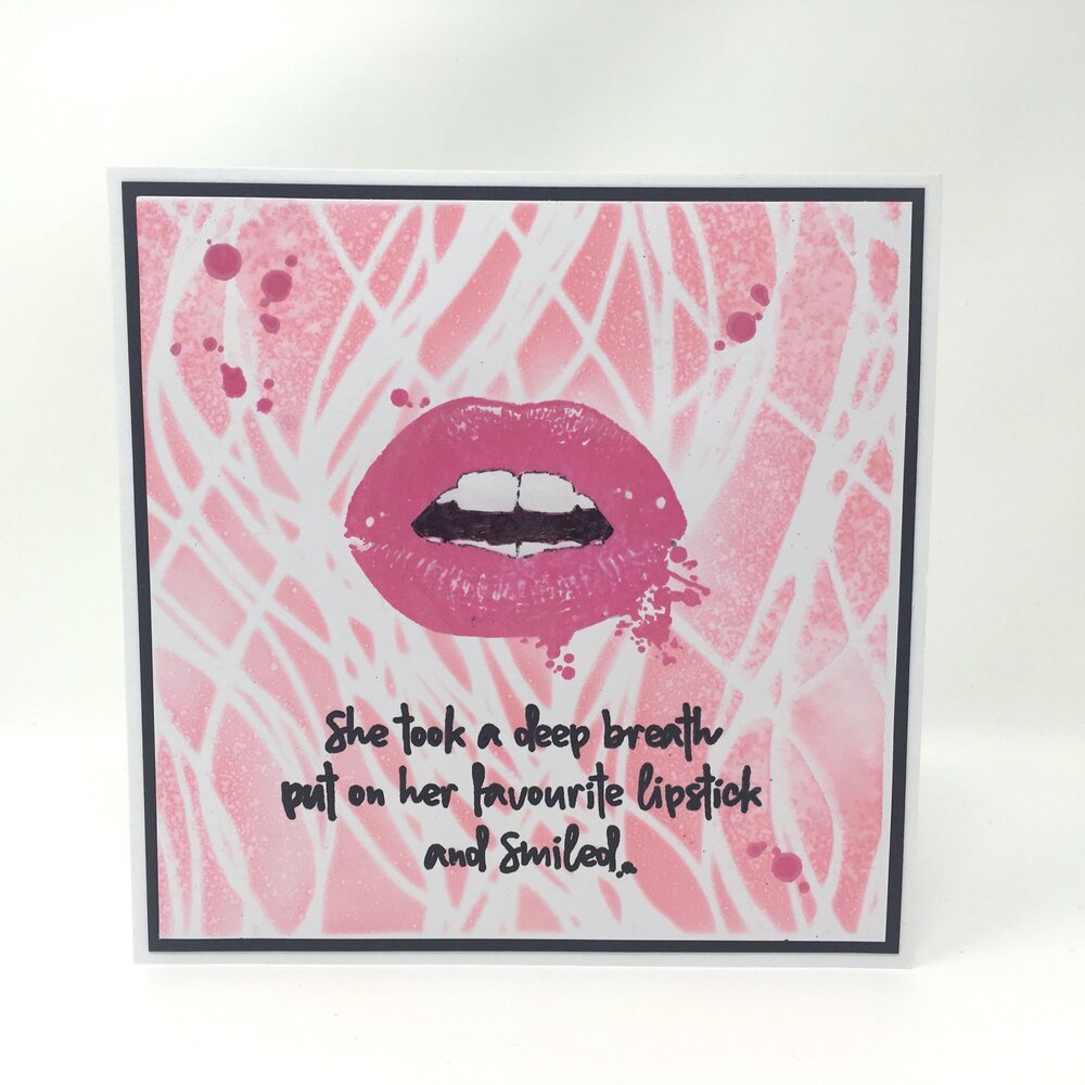 Visible Image Fibres 6x6 Inch Stencil (VIS-FIB-03) Visible Image Fibres 6x6 Inch Stencil (VIS-FIB-03)