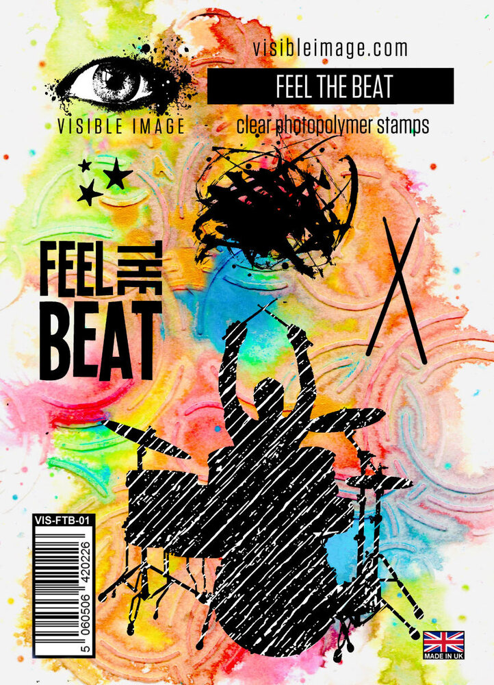 Visible Image Feel The Beat A6 Stamp Set (VIS-FTB-01)
