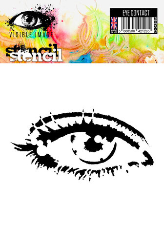 Visible Image Eye Contact 6x6 Inch Stencil (VIS-EYC-03) Visible Image Eye Contact 6x6 Inch Stencil (VIS-EYC-03)