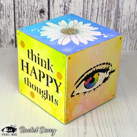 Visible Image Happy Thoughts 4x4 Inch Stencil (VIS-HT4-03)