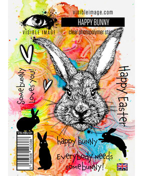 Visible Image Happy Bunny A6 Stamp Set (VIS-HBU-01)