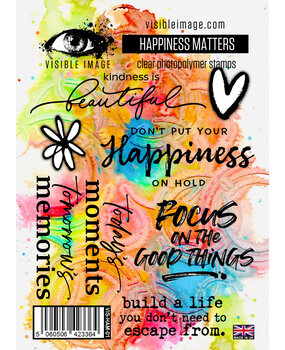 Visible Image Happiness Matters A6 Stamp Set (VIS-HAM-01)