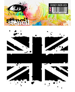 Visible Image Grungy Union Jack 6x6 Inch Stencil (VIS-GUJ-03)