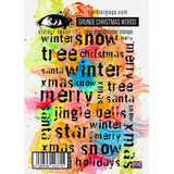 Visible Image Grunge Christmas Words A6 Stamp Set (VIS-GCW-01)