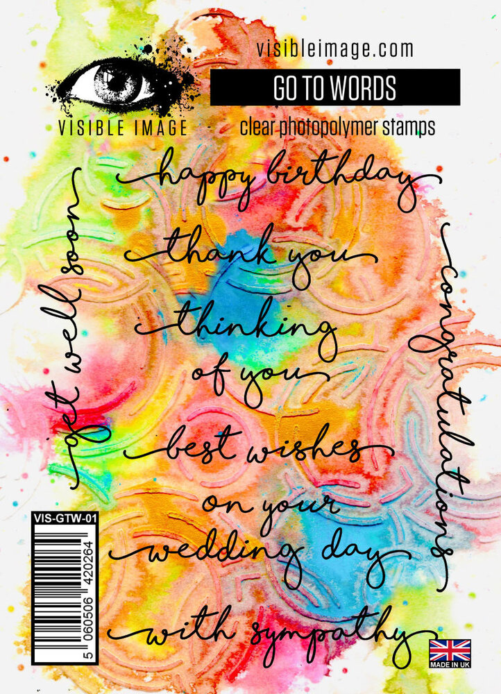 Visible Image Go To Words A6 Stamp Set (VIS-GTW-01) Visible Image Go To Words A6 Stamp Set (VIS-GTW-01)