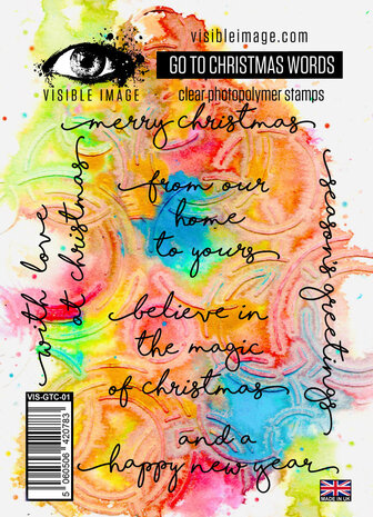 Visible Image Go To Christmas Words A6 Stamp Set (VIS-GTC-01) Visible Image Go To Christmas Words A6 Stamp Set (VIS-GTC-01)