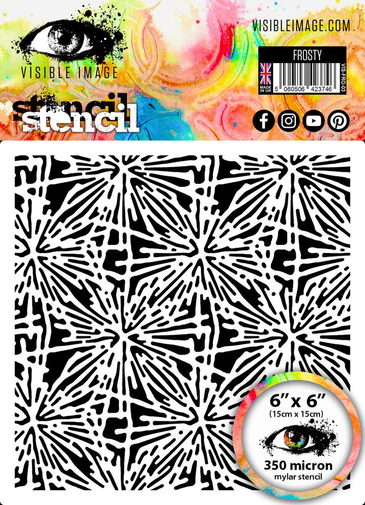 Visible Image Frosty 6x6 Inch Stencil (VIS-FRO-03) Visible Image Frosty 6x6 Inch Stencil (VIS-FRO-03)