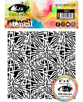 Visible Image Frosty 6x6 Inch Stencil (VIS-FRO-03)