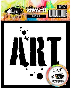 Visible Image Inky Art 4x4 Inch Stencil (VIS-IA4-03)