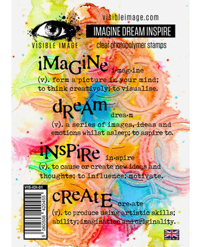 Visible Image Imagine Dream Inspire A6 Stamp Set (VIS-IDI-01)