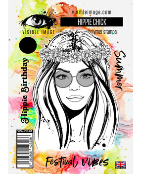 Visible Image Hippie Chick A6 Stamp Set (VIS-HCK-01)
