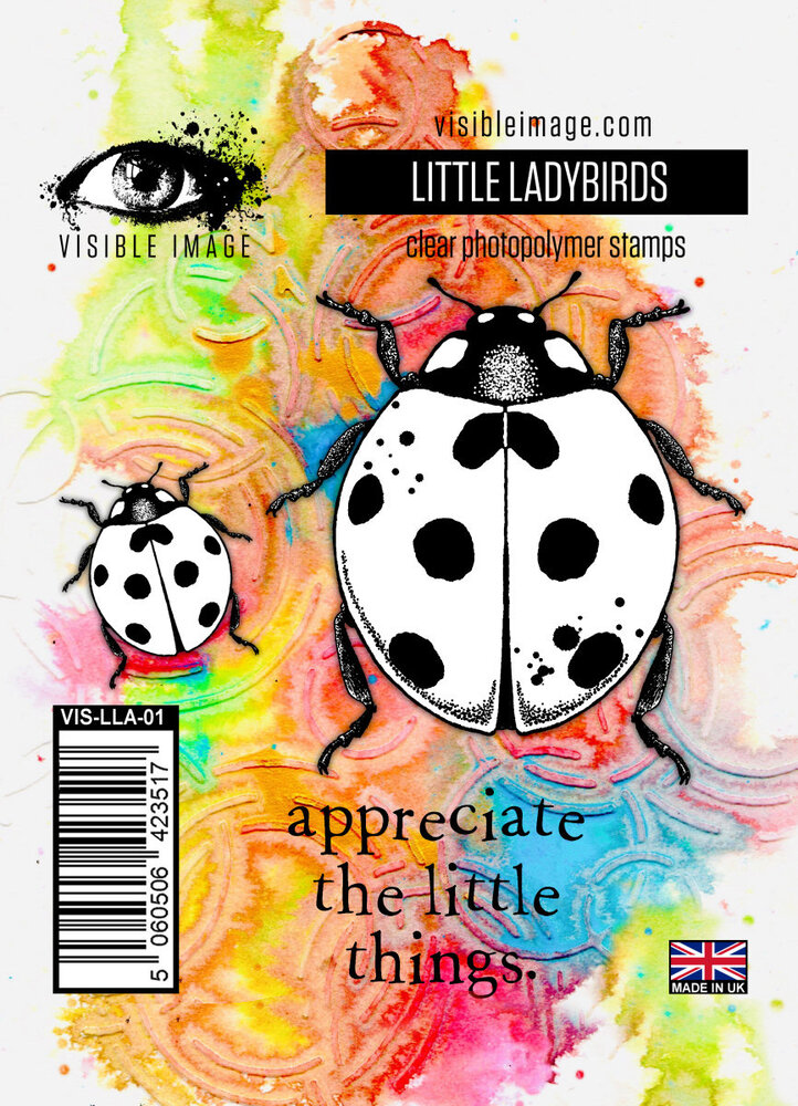 Visible Image Little Ladybirds A7 Stamp Set (VIS-LLA-01) Visible Image Little Ladybirds A7 Stamp Set (VIS-LLA-01)