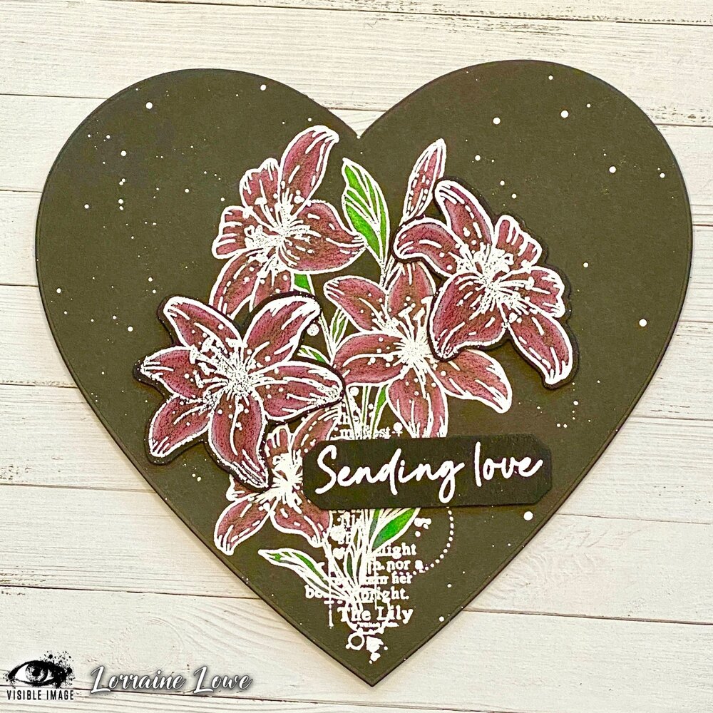 Visible Image Lilies With Love A6 Stamp Set (VIS-LWL-01) Visible Image Lilies With Love A6 Stamp Set (VIS-LWL-01)