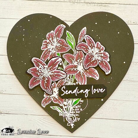 Visible Image Lilies With Love A6 Stamp Set (VIS-LWL-01) Visible Image Lilies With Love A6 Stamp Set (VIS-LWL-01)