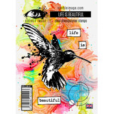 Visible Image Life is Beautiful A6 Stamp Set (VIS-LIB-01)