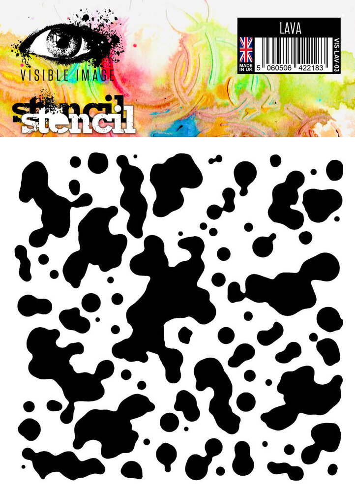 Visible Image Lava 6x6 Inch Stencil (VIS-LAV-03) Visible Image Lava 6x6 Inch Stencil (VIS-LAV-03)