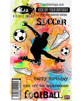 Visible Image Kick Off Your Birthday A6 Stamp Set (VIS-KIO-01)