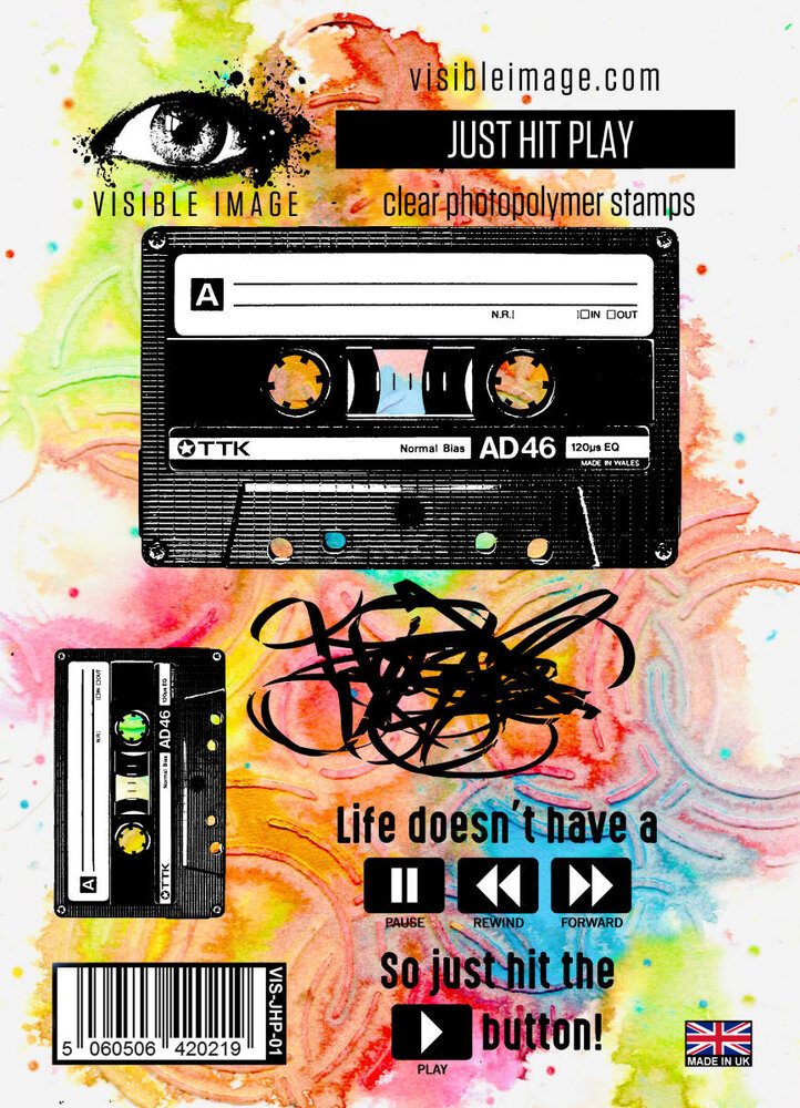 Visible Image Just Hit Play A6 Stamp Set (VIS-JHP-01) Visible Image Just Hit Play A6 Stamp Set (VIS-JHP-01)