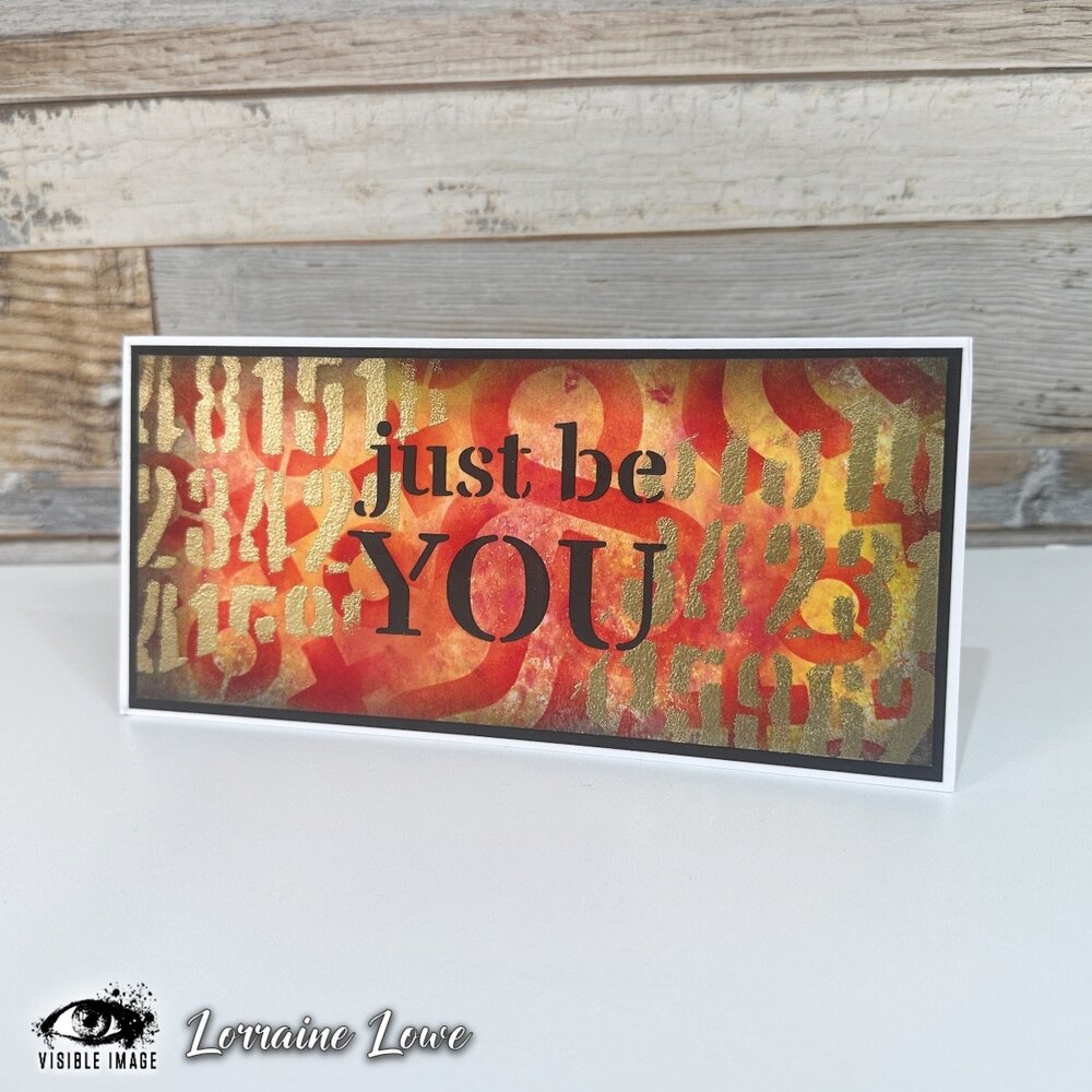 Visible Image Just Be You 4x4 Inch Stencil (VIS-JB4-03) Visible Image Just Be You 4x4 Inch Stencil (VIS-JB4-03)