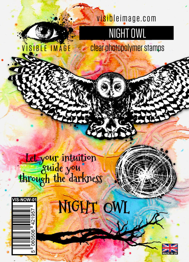 Visible Image Night Owl A6 Stamp Set (VIS-NOW-01) Visible Image Night Owl A6 Stamp Set (VIS-NOW-01)