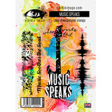 Visible Image Music Speaks A6 Stamp Set (VIS-MUS-01)