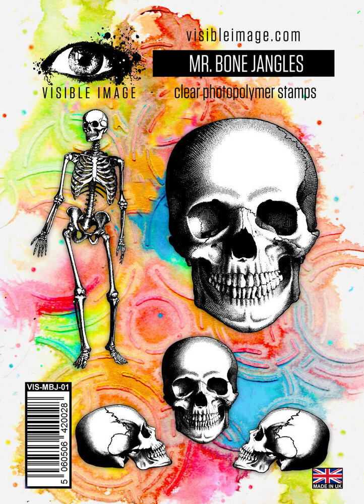 Visible Image Mr Bone Jangles A6 Stamp Set (VIS-MBJ-01) Visible Image Mr Bone Jangles A6 Stamp Set (VIS-MBJ-01)