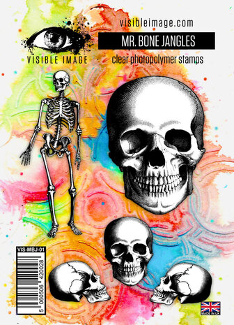 Visible Image Mr Bone Jangles A6 Stamp Set (VIS-MBJ-01) Visible Image Mr Bone Jangles A6 Stamp Set (VIS-MBJ-01)