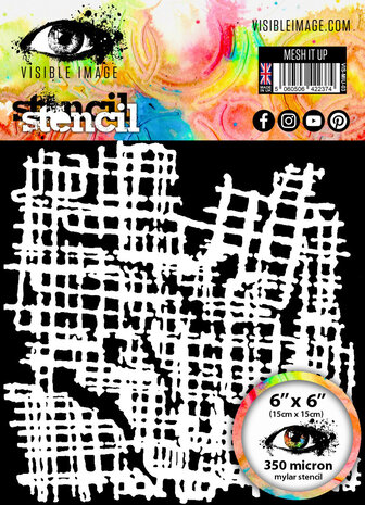 Visible Image Mesh it Up 6x6 Inch Stencil (VIS-MIU-03) Visible Image Mesh it Up 6x6 Inch Stencil (VIS-MIU-03)