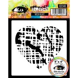 Visible Image Mesh Heart 4x4 Inch Stencil (VIS-MH4-03)