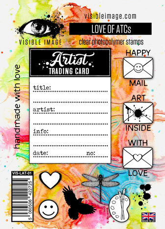Visible Image Love of ATCs A6 Stamp Set (VIS-LAT-01)