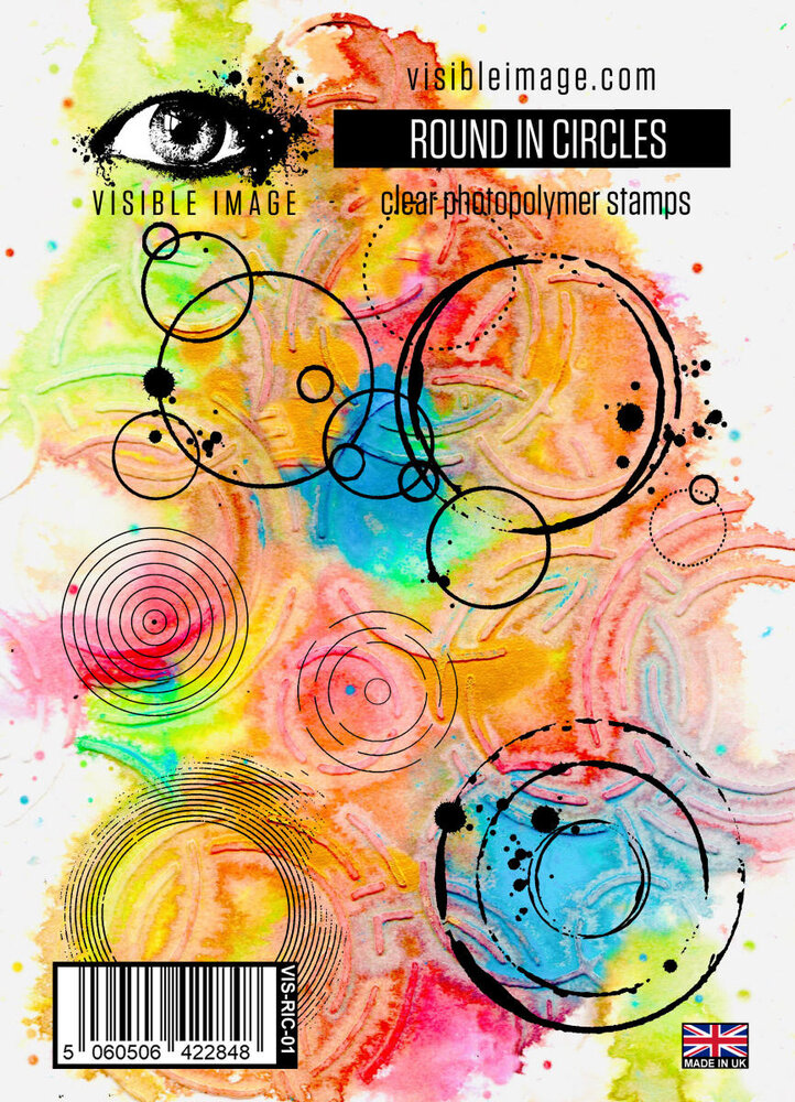 Visible Image Round In Circles A6 Stamp Set (VIS-RIC-01) Visible Image Round In Circles A6 Stamp Set (VIS-RIC-01)