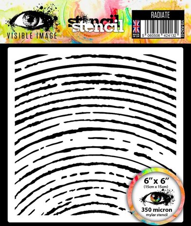 Visible Image Radiate 6x6 Inch Stencil (VIS-RAD-03) Visible Image Radiate 6x6 Inch Stencil (VIS-RAD-03)