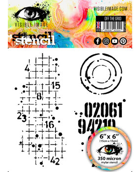 Visible Image Off The Grid 6x6 Inch Stencil (VIS-OFF-03)