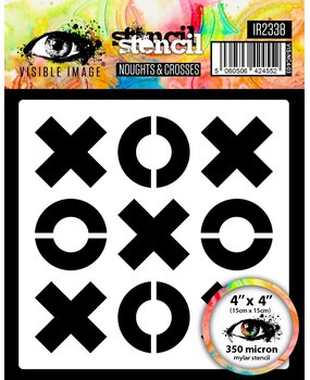 Visible Image Noughts & Crosses 4x4 Inch Stencil (VIS-NC4-03) Visible Image Noughts & Crosses 4x4 Inch Stencil (VIS-NC4-03)