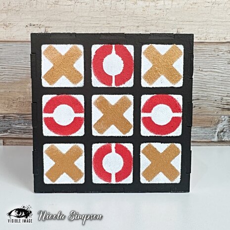 Visible Image Noughts & Crosses 4x4 Inch Stencil (VIS-NC4-03) Visible Image Noughts & Crosses 4x4 Inch Stencil (VIS-NC4-03)