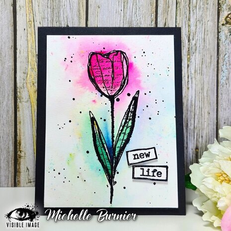 Visible Image Sketched Tulips A6 Stamp Set (VIS-SKT-01)