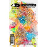 Visible Image Sketched Snowflakes A6 Stamp Set (VIS-SKF-01)