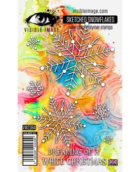 Visible Image Sketched Snowflakes A6 Stamp Set (VIS-SKF-01)