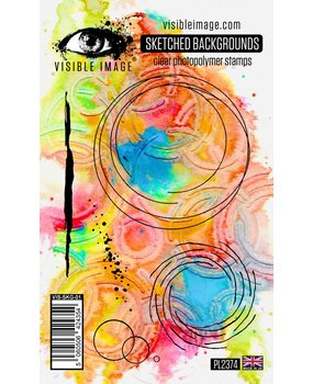 Visible Image Sketched Backgrounds A6 Stamp Set (VIS-SKG-01)