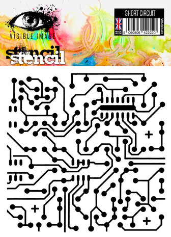 Visible Image Short Circuit 6x6 Inch Stencil (VIS-SCI-03) Visible Image Short Circuit 6x6 Inch Stencil (VIS-SCI-03)