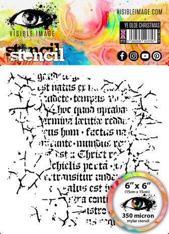 Visible Image Ye Olde Christmas 6x6 Inch Stencil (VIS-YEO-03) Visible Image Ye Olde Christmas 6x6 Inch Stencil (VIS-YEO-03)