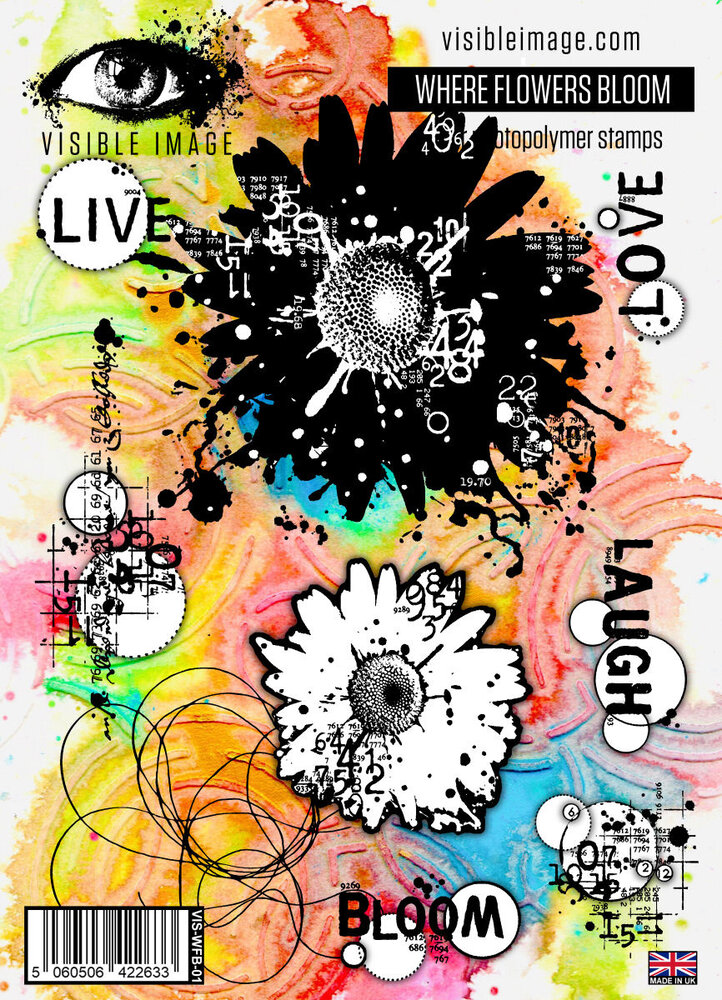 Visible Image Where Flowers Bloom A5 Stamp Set (VIS-WFB-01) Visible Image Where Flowers Bloom A5 Stamp Set (VIS-WFB-01)