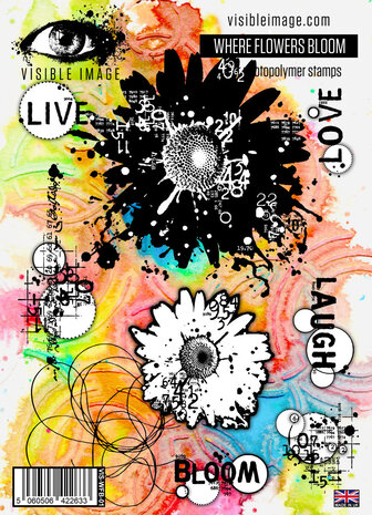 Visible Image Where Flowers Bloom A5 Stamp Set (VIS-WFB-01) Visible Image Where Flowers Bloom A5 Stamp Set (VIS-WFB-01)