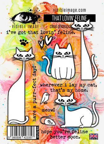 Visible Image That Lovin' Feline A6 Stamp Set (VIS-TLF-01) Visible Image That Lovin' Feline A6 Stamp Set (VIS-TLF-01)