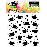 Visible Image Tea Party 6x6 Inch Stencil (VIS-TPS-03)
