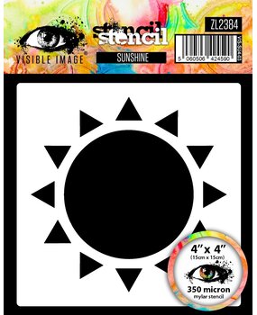 Visible Image Sunshine 4x4 Inch Stencil (VIS-SU4-03)